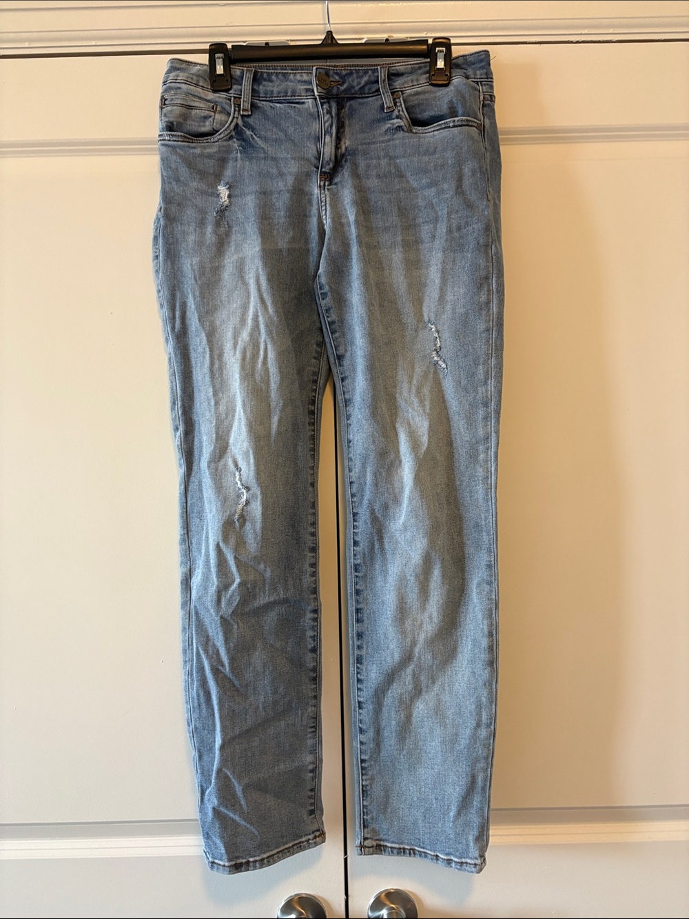 Kut from the Kloth Light Wash Straight-Leg Jeans